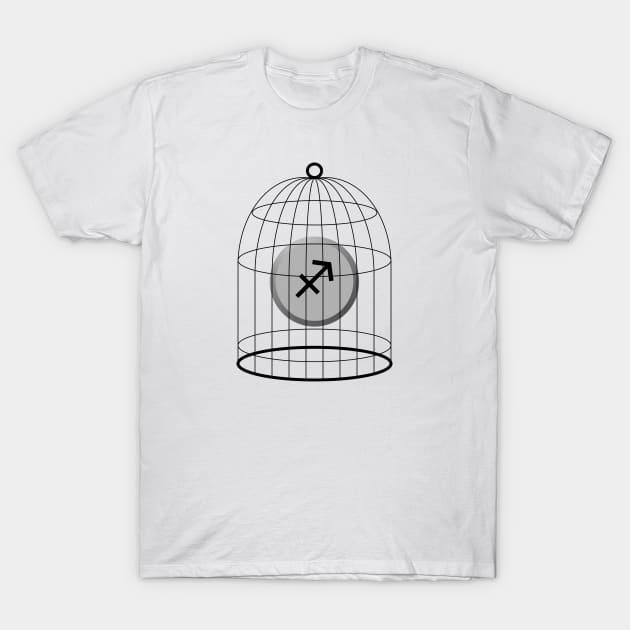 Sagittarius Stellazzio In a Cage T-Shirt by inotyler